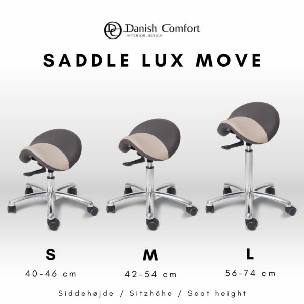 Saddle Lux alu understel højde